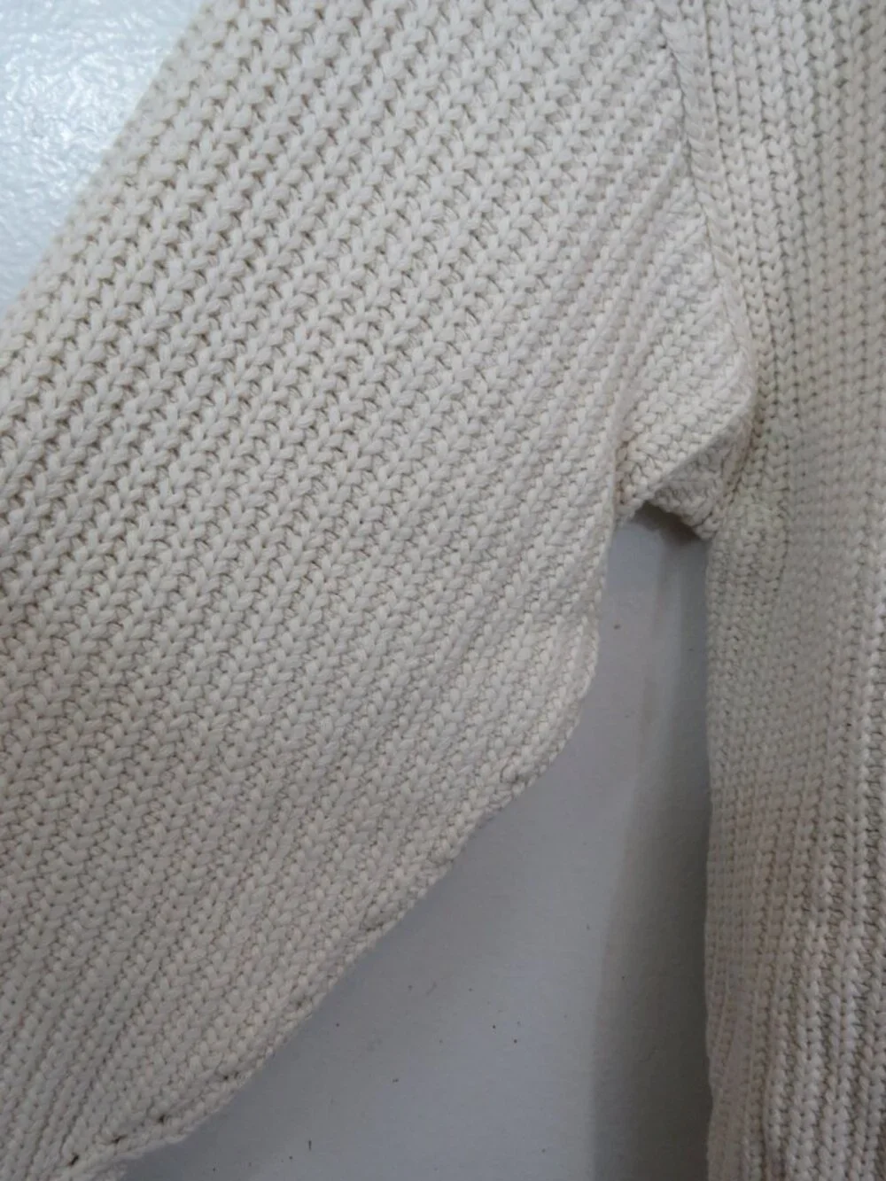 Free People size Small Swim Too Deep Oversized Knit Cardigan Sweater Ivory NEW